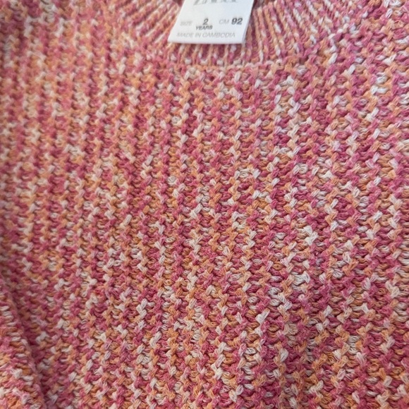 Zara Pink Knit Kids Sweater - Picture 5 of 7